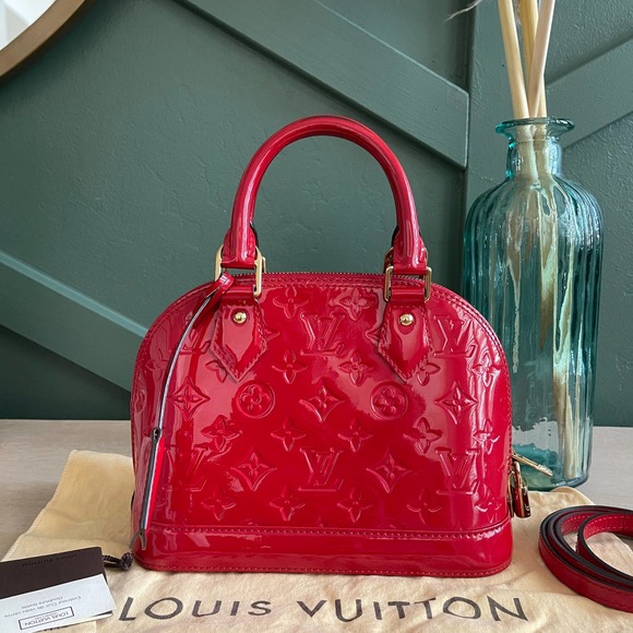 Louis Vuitton Handbags - ❌SOLD❌Louis Vuitton BB Alma Vernis  Red Leather Crossbody Bag